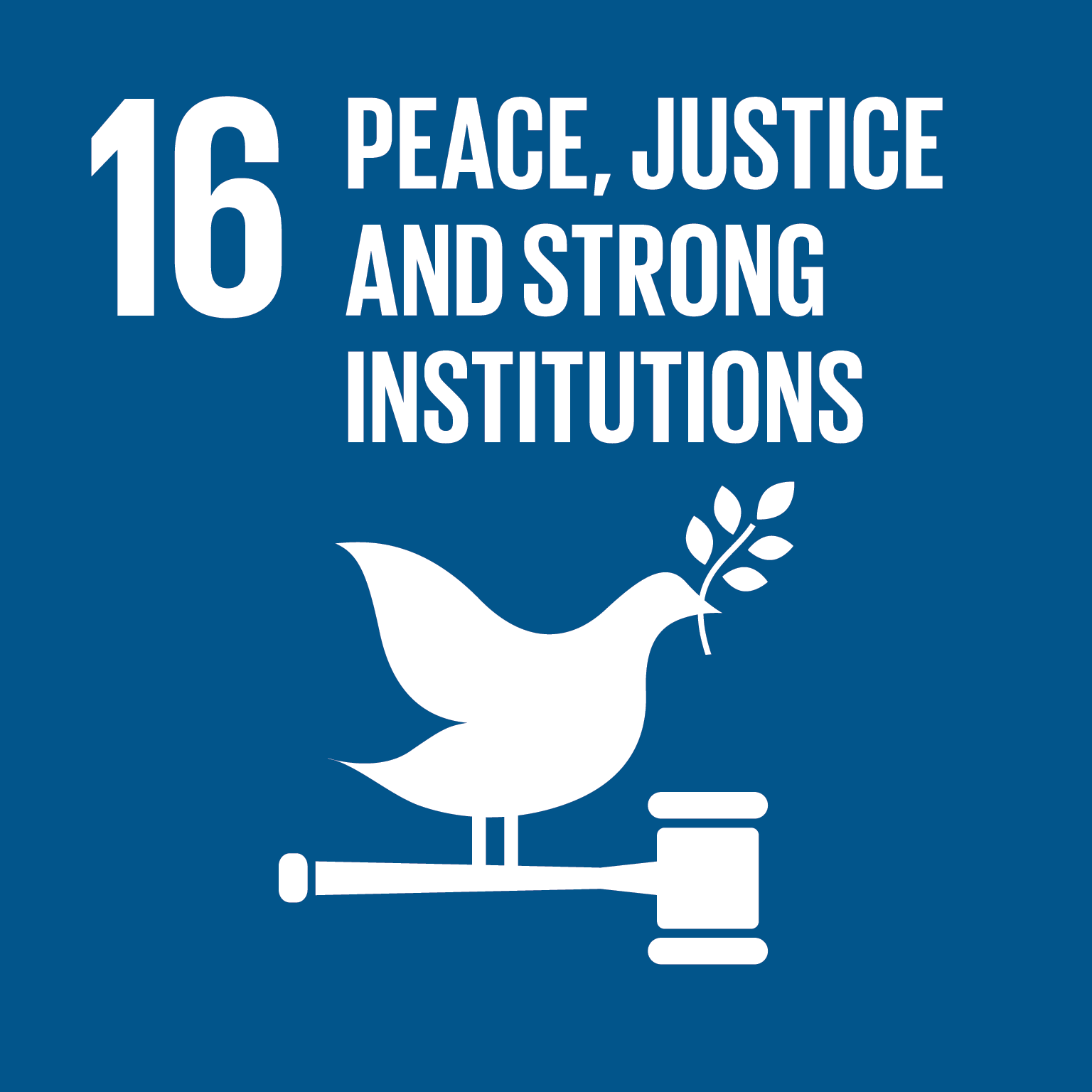 Goal 16 PEACE, JUSTICE AND STRONG INSTITUTIONS